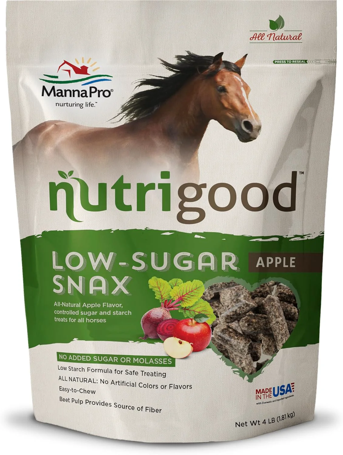 Proven Manna Pro Nutrigood Low-Sugar Horse Treats Solid