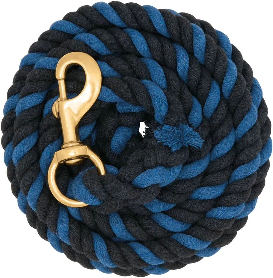 Refined Weaver Equine Performance Lead Rope Long Horse Lead Rope with Quick Halter Attachment Soft Comfort Grip Barn Horse Tack for Daily Use Showing High-Performance