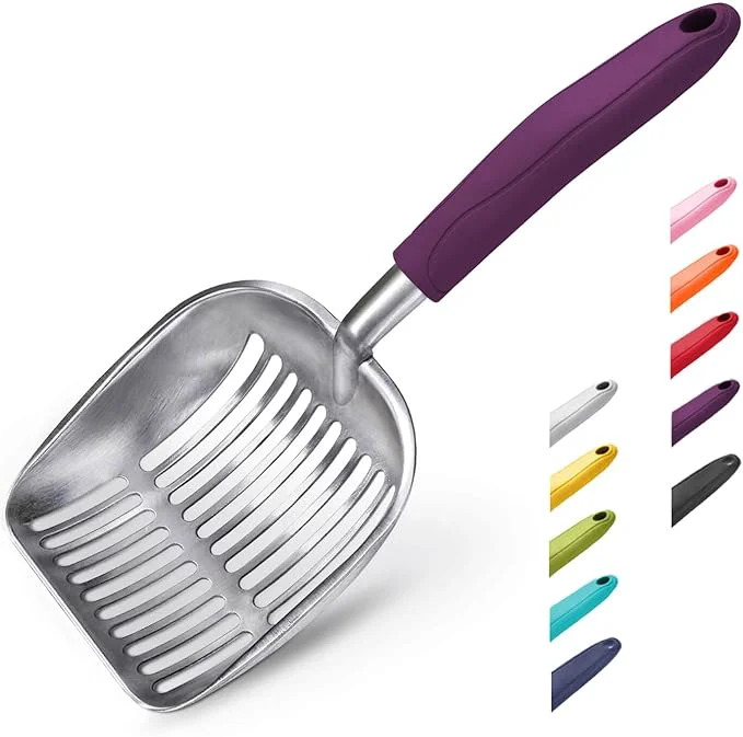Consistent WePet Cat Litter Scoop Aluminum Alloy Sifter Kitty Metal Scooper Deep Shovel Official