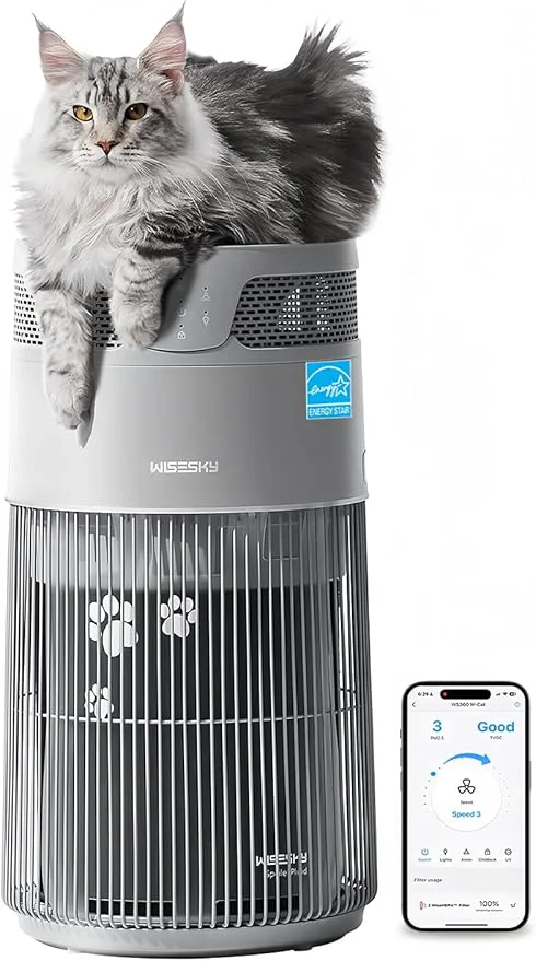Artisan WiseSky Pet Air Purifier for Cat Owners High-Efficiency Air Purifier for Cat Smooth