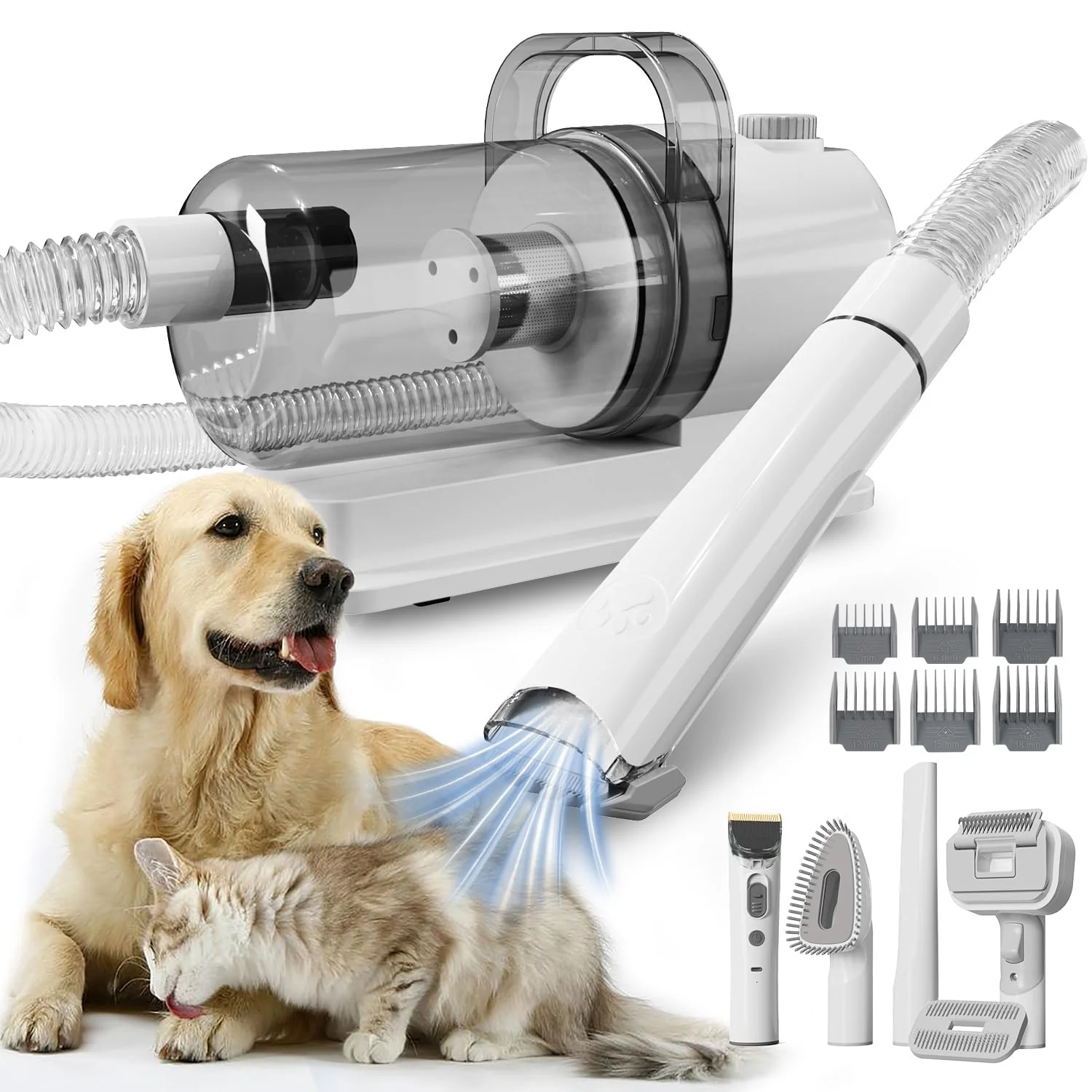 Proven Tuanchuanrp Dog Grooming Vacuum Kit — 6-in-1 Low-Noise Grooming for Dogs Cats Genuine
