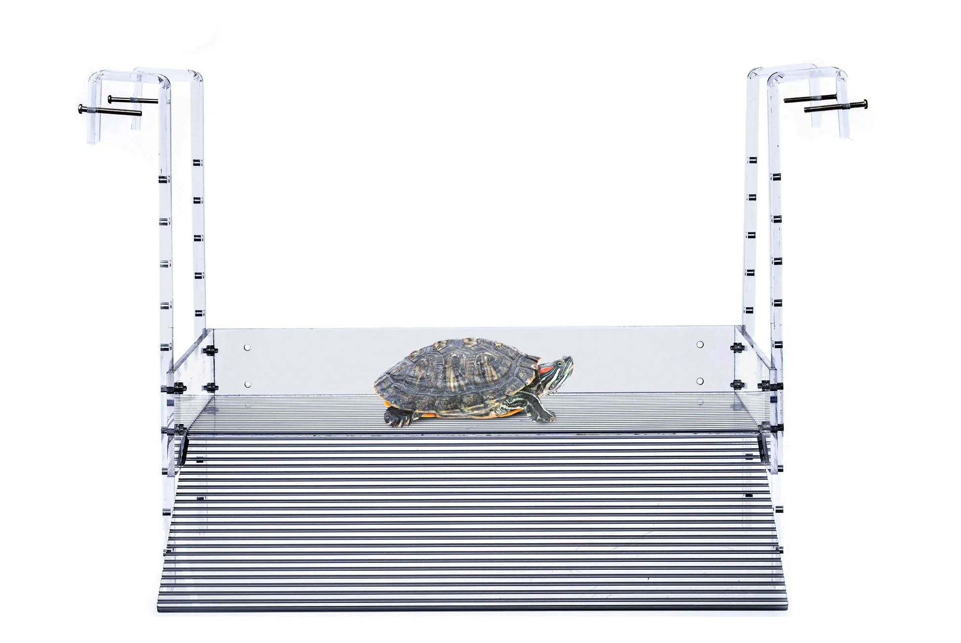 Original LaBrinx Designs Extra Large Wide Hanging Turtle Ramp — Aquatic Reptile Basking Platform Modern