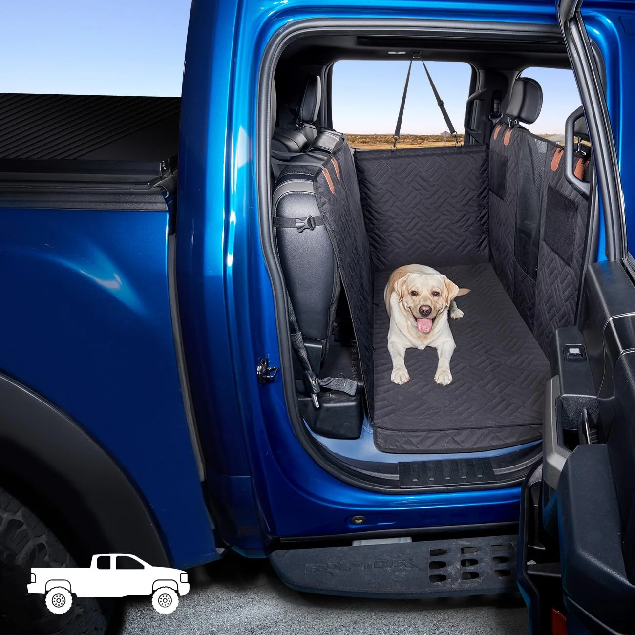 User-Friendly ABE Truck Floor Cover for Dogs – Back Seat Hammock Dog Seat Cover for F150 RAM1500 Silverado Top-Quality