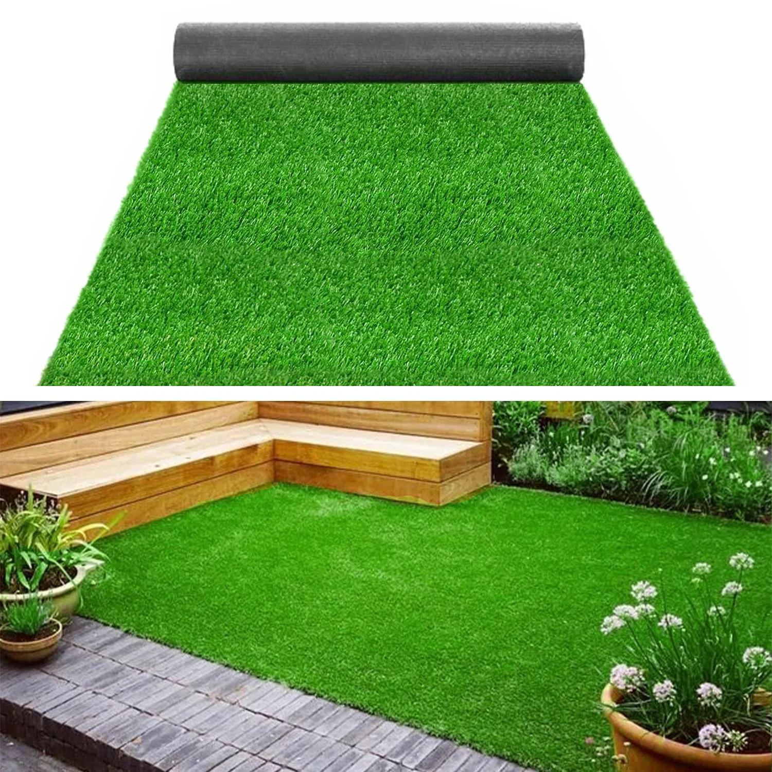 Crafted SSRIVER 118x39.5in Dog Grass Pad – Large Indoor Outdoor Artificial Turf for Potty Training Minimalist