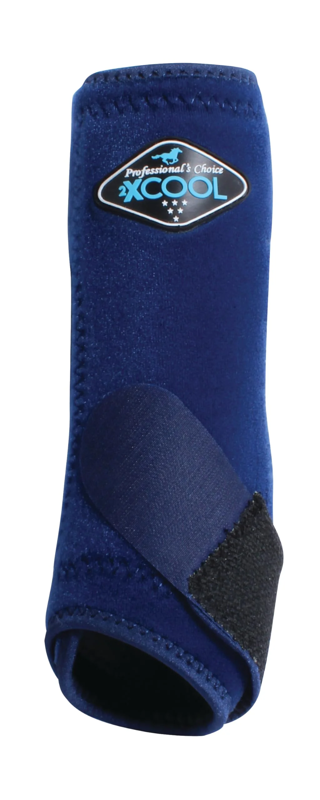 Soft Professional's Choice 2XCool Sports Medicine Horse Boots – Breathable Durable Cooling 2-Pack Navy Medium Powerful