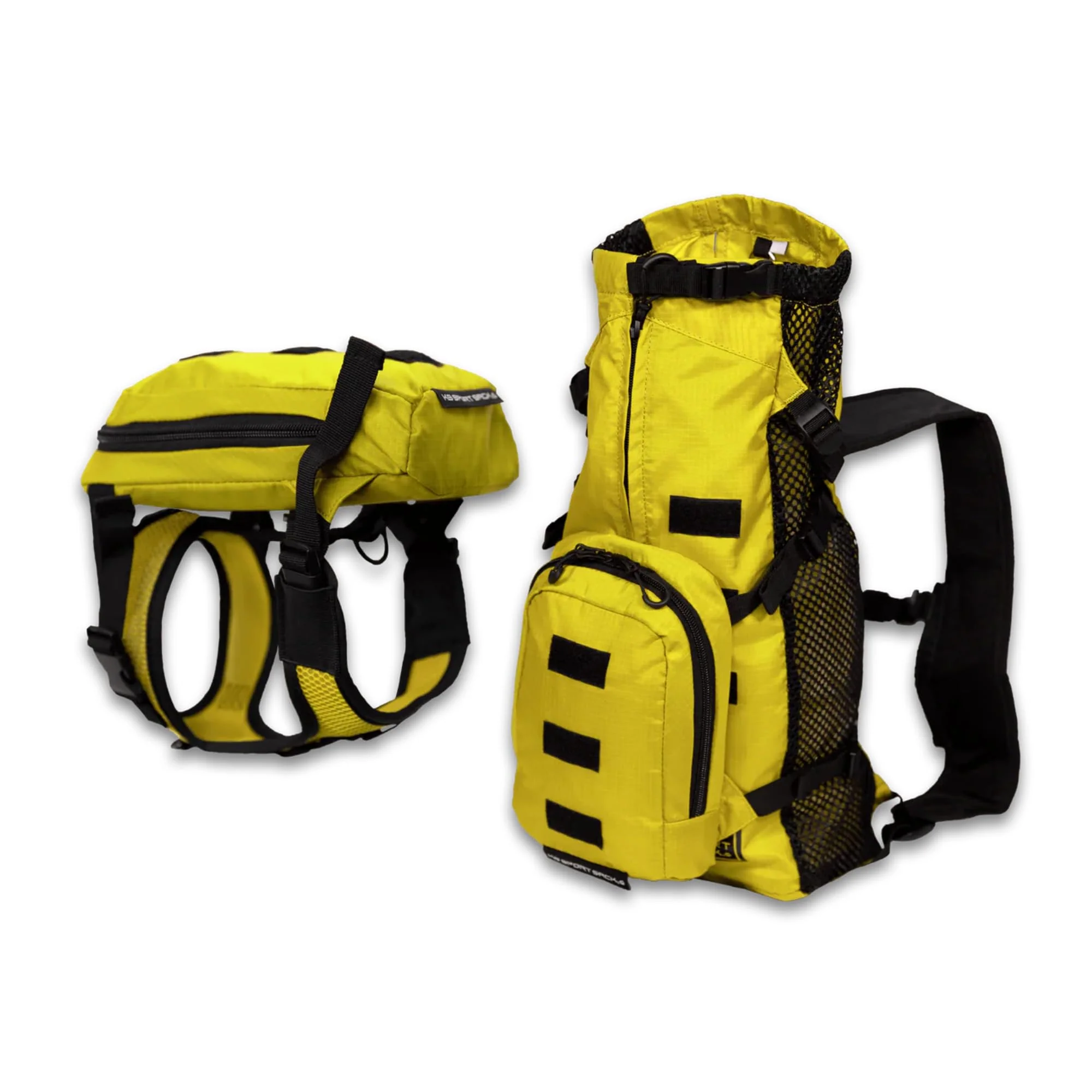 Soft K9 Sport Sack Walk-On - Small Buttercup Yellow Lightweight Backpack Carrier for 13-16 Back Length Authentic