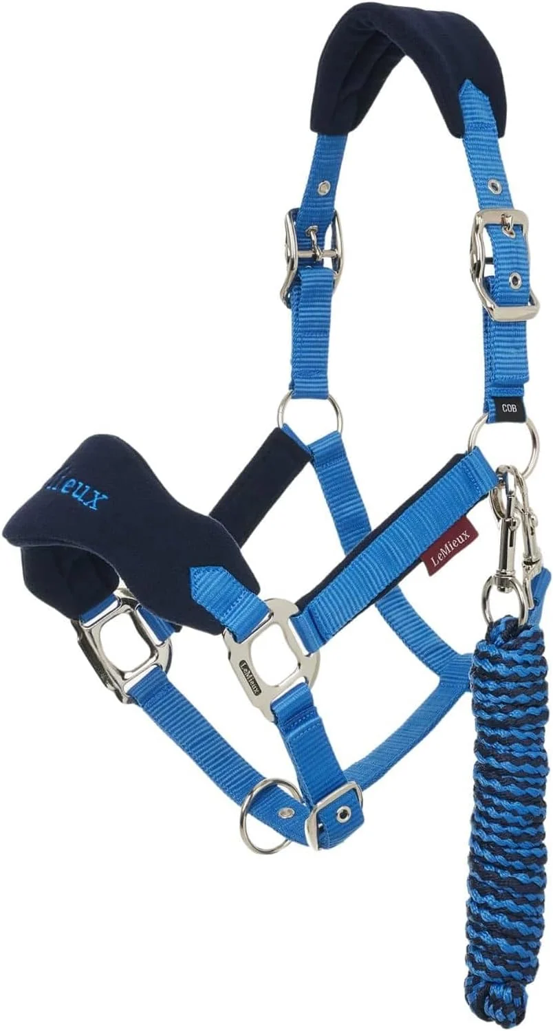Excellent LeMieux Vogue Fleece Headcollar - Halter Leadrope - Extra Padding Adjustable at Curb and Poll Strap Elegant