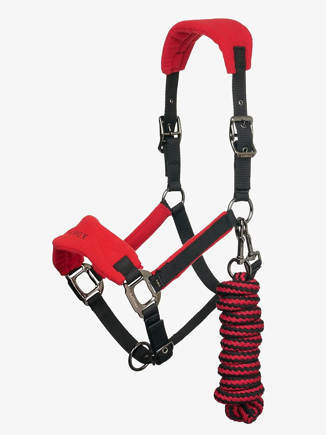 Casual LeMieux Vogue Fleece Headcollar - Halter Leadrope - Extra Padding Adjustable at Curb and Poll Strap Crafted