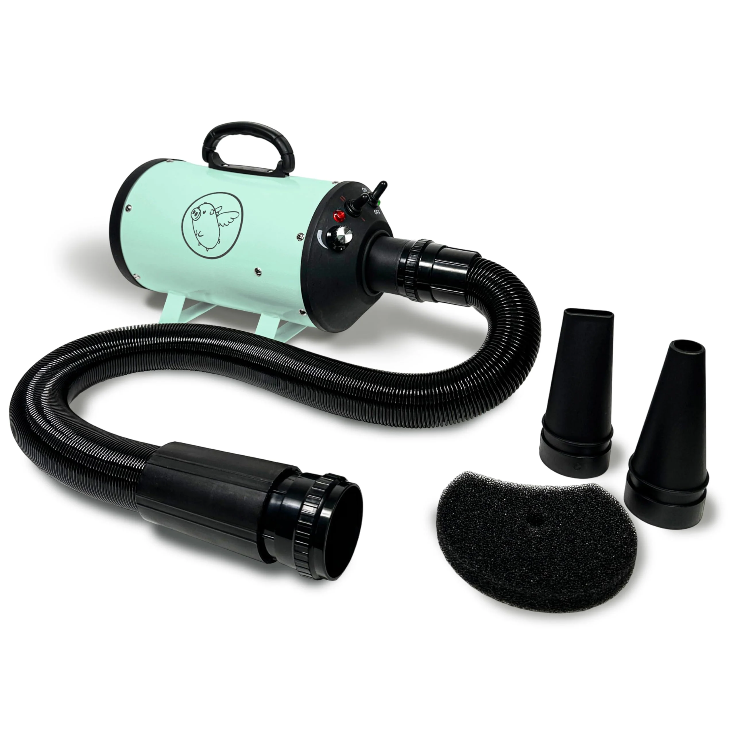 Soft Flying Pig High Velocity Dog Grooming Dryer with Heater – Mint Versatile
