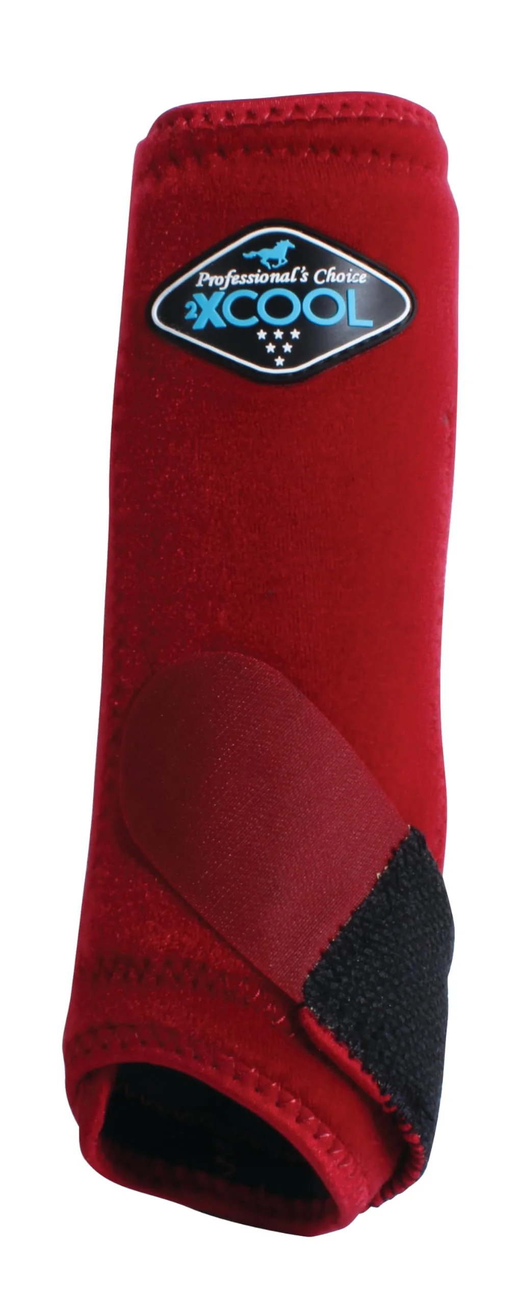 Certified Professional's Choice 2XCOOL Sports Medicine Horse Boots 2-Pack Medium Crimson Red – Breathable Cooling Durable