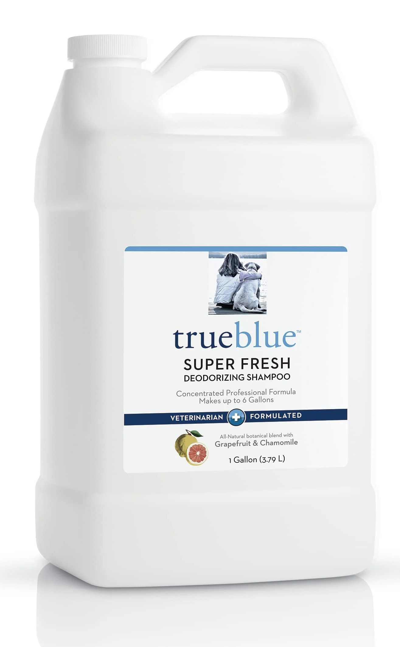 Durable TrueBlue Grapefruit Chamomile Concentrated Dog Shampoo – Tearless Deodorizing toxin 1 Gallon Next-Generation