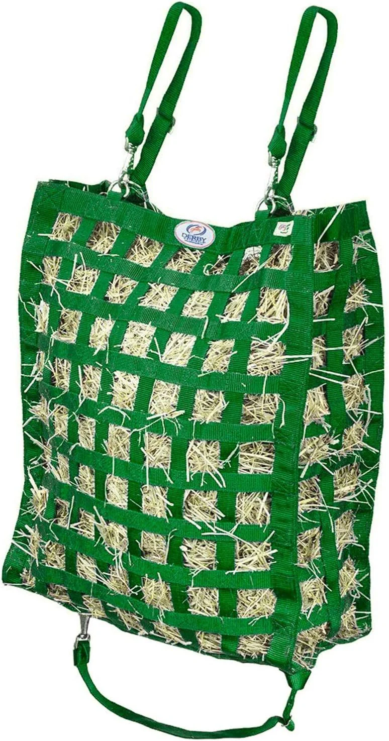 Durable Derby s Superior Slow Feeder Horse Hay Bag with Super Tough Bottom and 1 Year Warranty Fine Crafted
