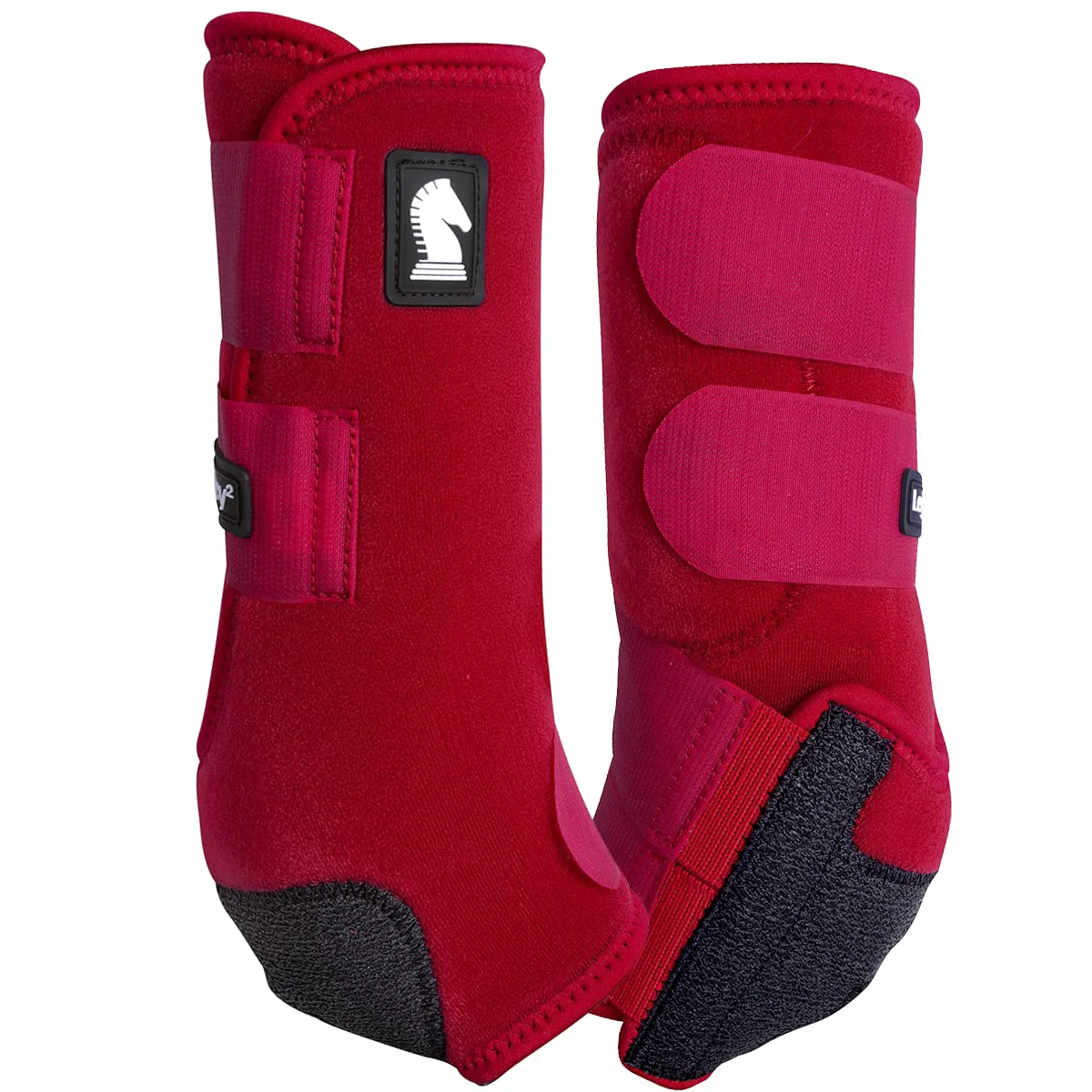 Premium Classic Equine Legacy2 Hind Support Boots – Crimson Large Cradle Fetlock System Practical