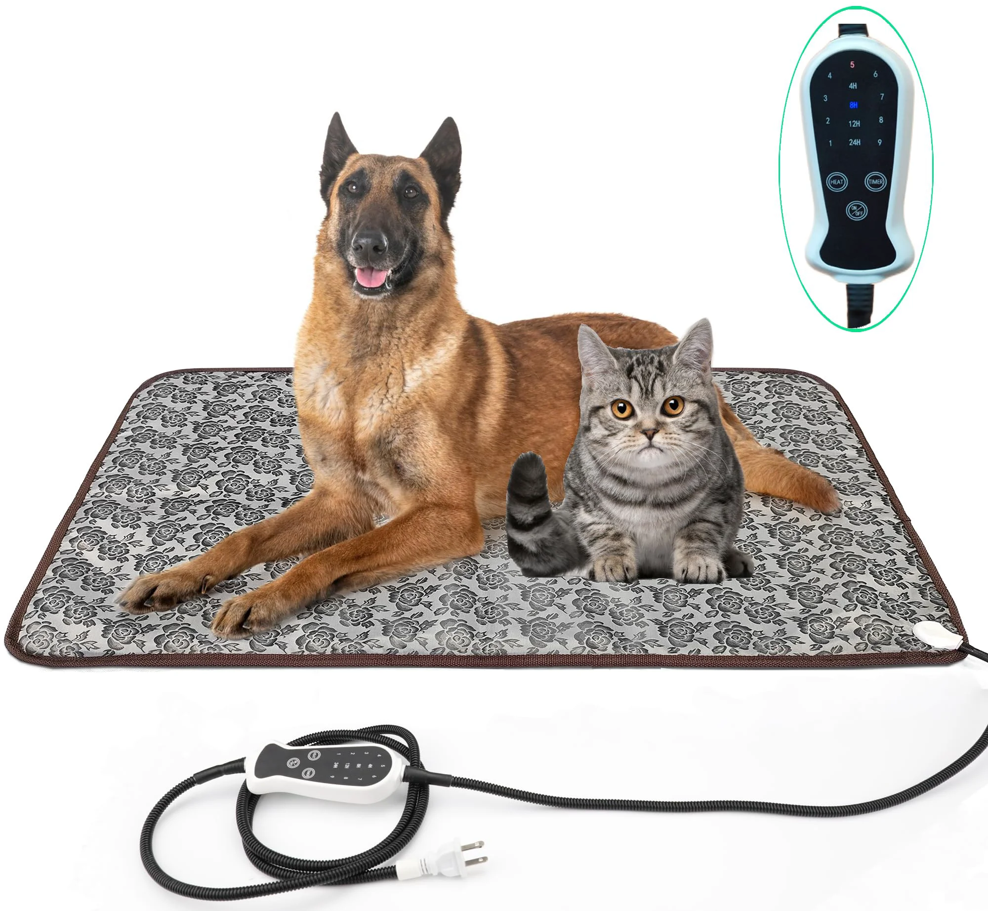 First-Class DEOMAN Pet Heating Pad - Extra Large with Precise Temperature Control Waterproof Durable User-Friendly