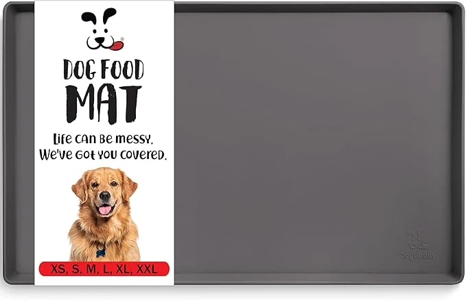 Classic DogBuddy Dog Food Mat – Waterproof Dog Bowl Mat Dependable