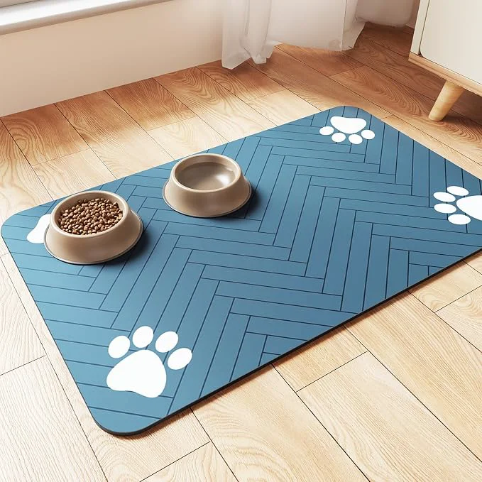 Authentic Pet Feeding Mat-Absorbent Pet Placemat Recyclable