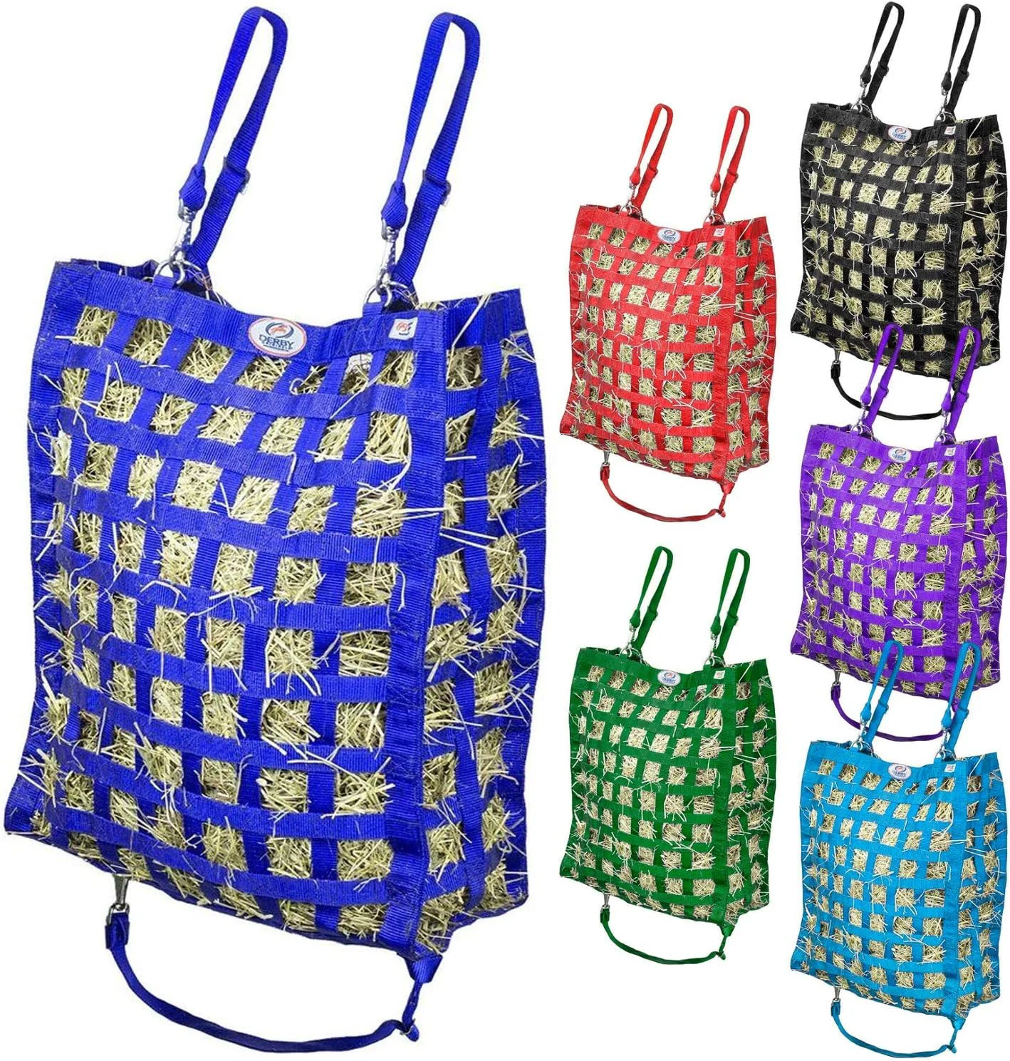 Lightweight Derby s Superior Slow Feeder Horse Hay Bag with Super Tough Bottom and 1 Year Warranty Refined