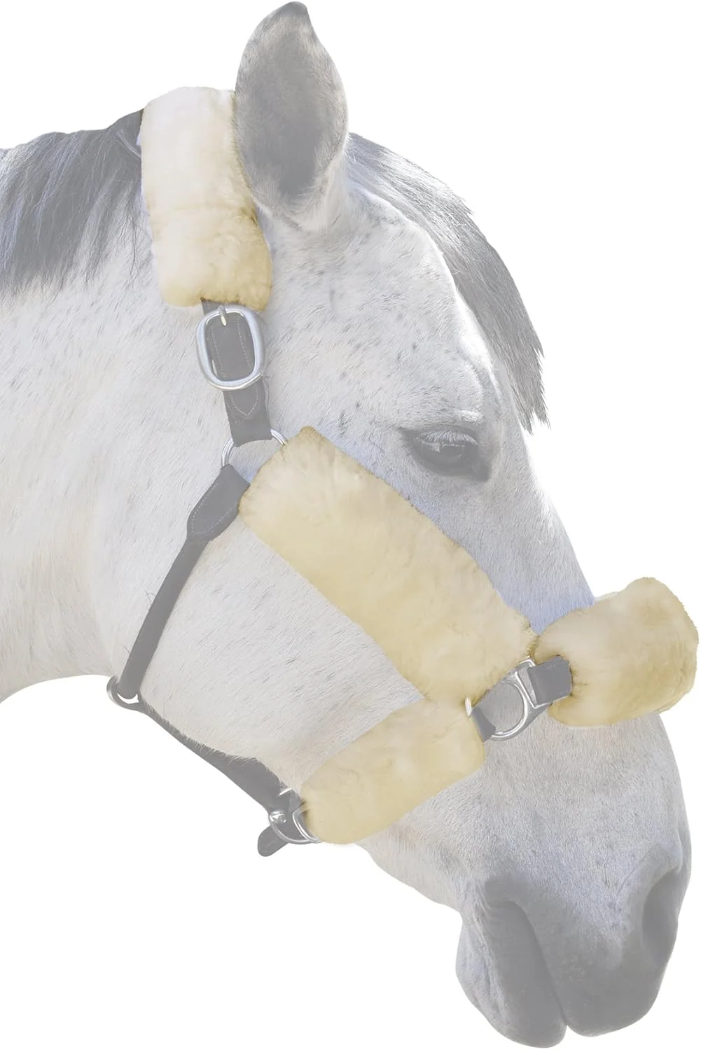 Reliable ECP Equine Comfort Products Merino Sheepskin Halter Fleece World-Class