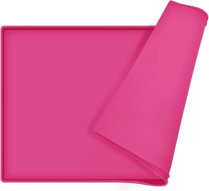 Sustainable Dog Food Mat Silicone Waterproof Food Tray Non Slip Pet Bowl Mats Placemat Prestigious