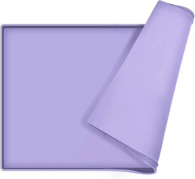 User-Friendly Dog Food Mat Silicone Waterproof Food Tray Non Slip Pet Bowl Mats Placemat Top-Quality