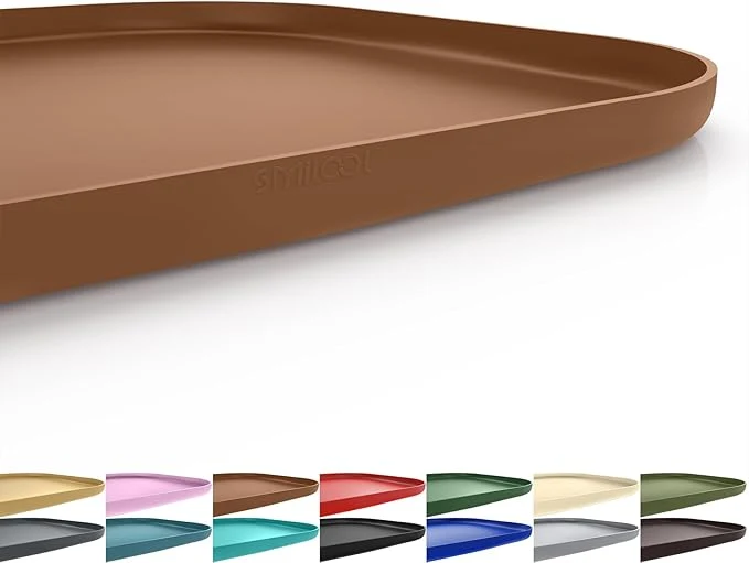 Sustainable Silicone Pet Feeding Mat with Raised Edge Elegant