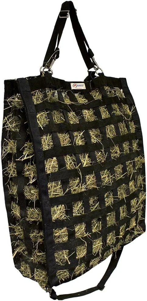Solid Derby s Superior Slow Feeder Horse Hay Bag with Super Tough Bottom and 1 Year Warranty Original Design