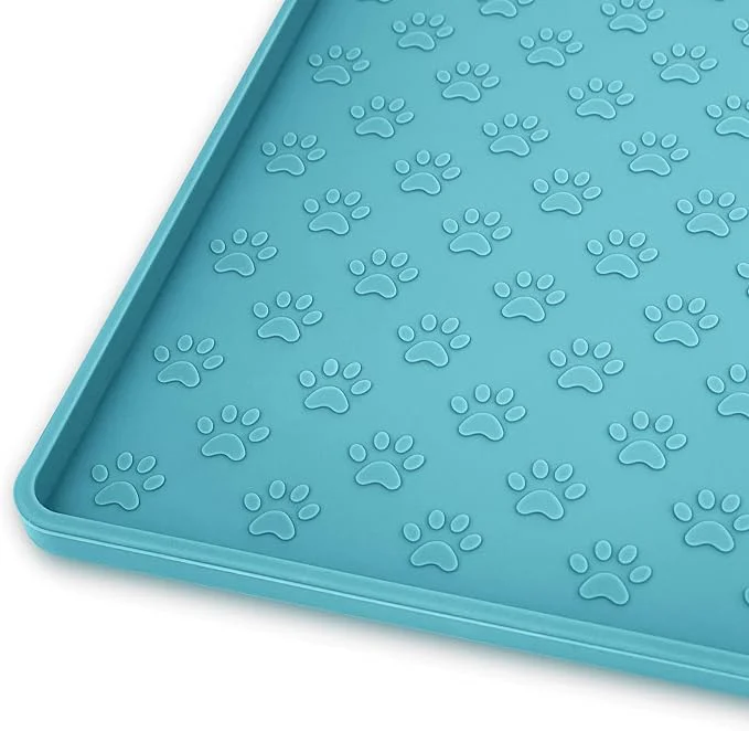 Premium Material Ptlom Dog Food Mat Anti-Slip Pet Bowl Mats Official