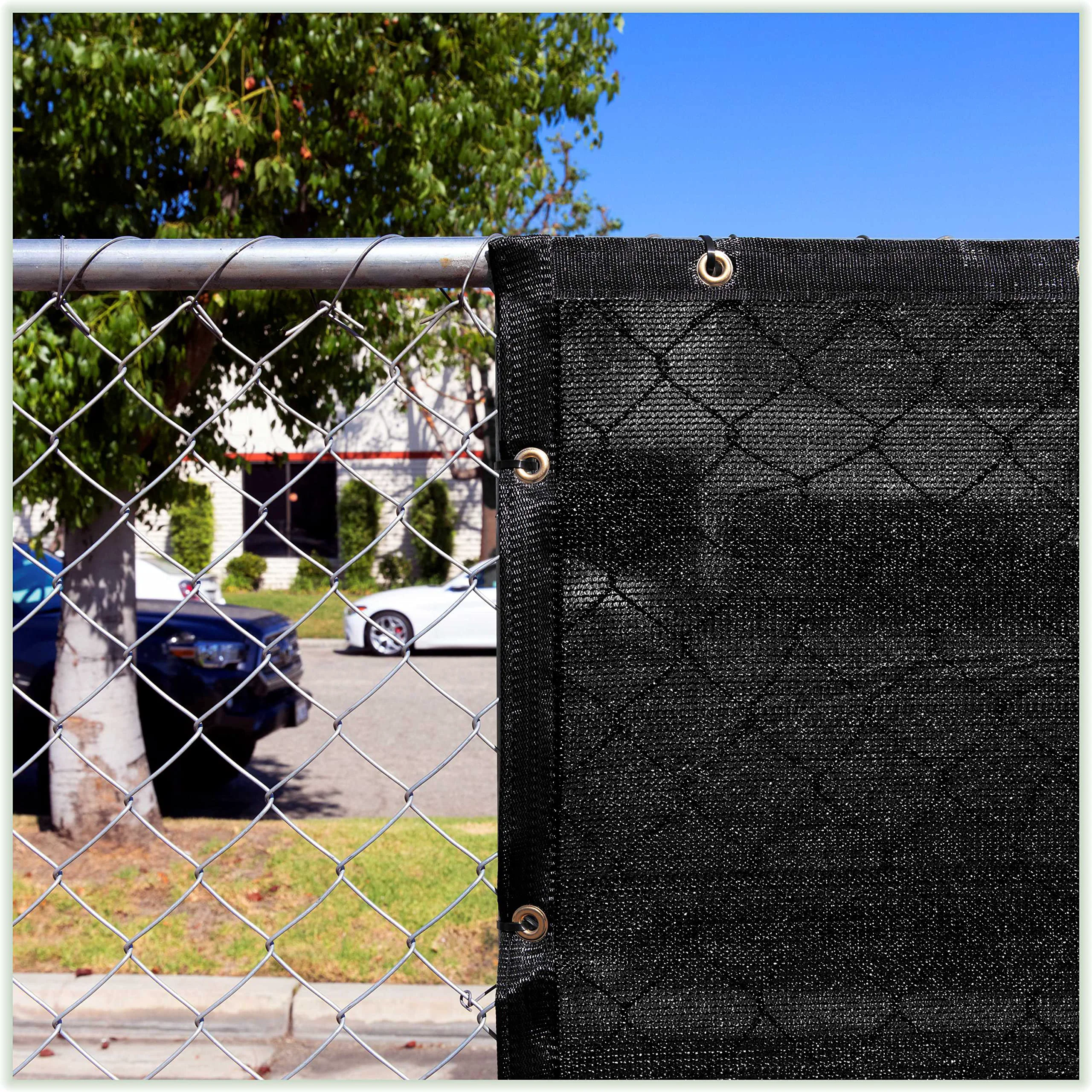 Elegant ColourTree 6' x 10' Black Shade Cloth Tarp with Grommets VisaMastercardMaestroApple PayDiscoverShop Pay Top-Quality