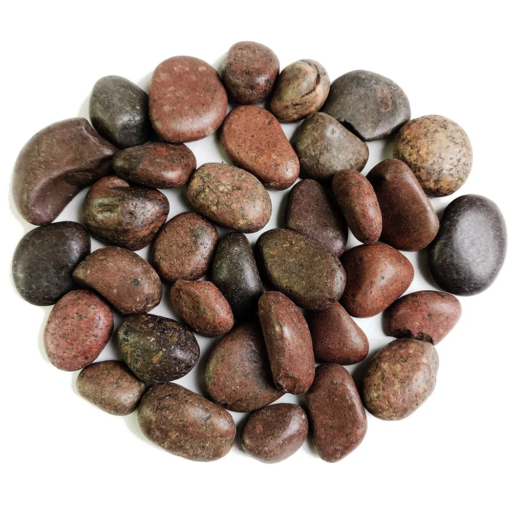 Excellent HappyFiller Red Pebbles – 10 lb Polished Gravel for Aquariums Gardens Pots Fast