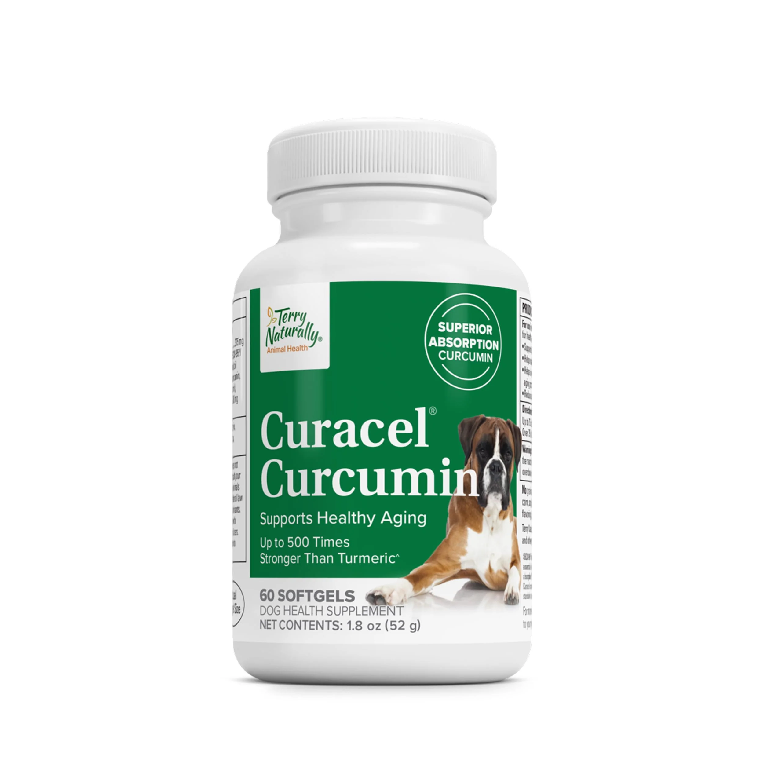 Innovative Terry Naturally Curacel Curcumin for Dogs – Cellular Health Antioxidant Support 60 Softgels Sophisticated