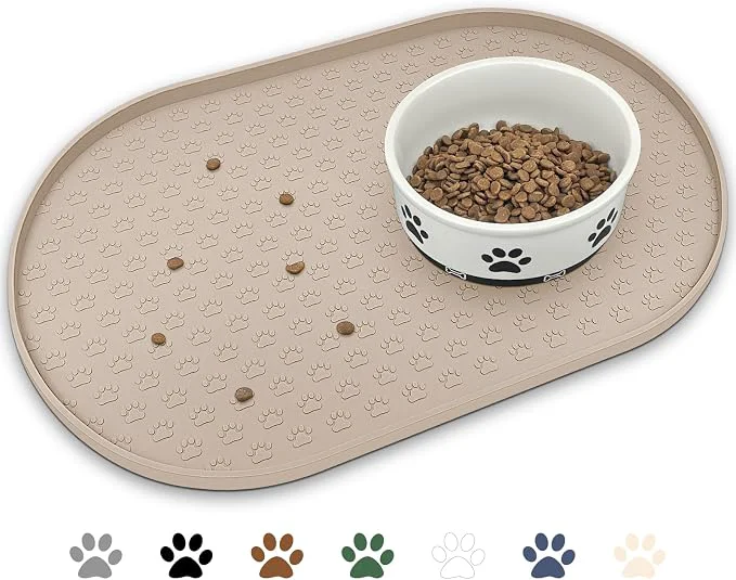 Pure KPWACD Dog Food Mat Anti-Slip Bowl Mats Responsible