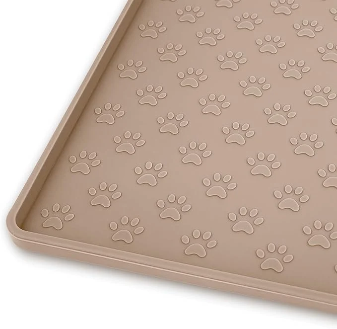 Authentic Ptlom Dog Food Mat Waterproof Pet Bowl Mats Stylish