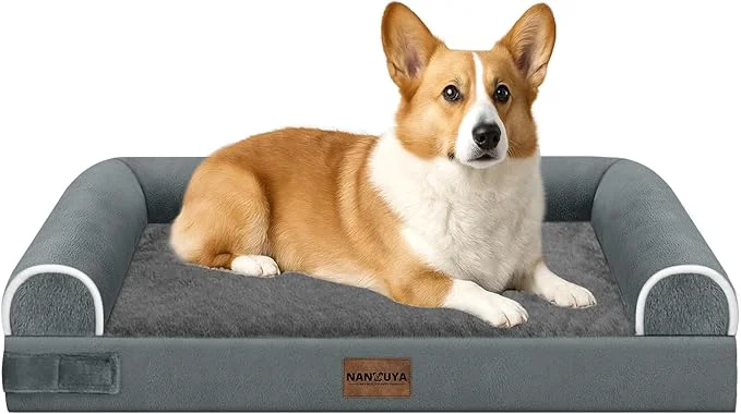 Carefully Designed Medium Large Dog Bed Orthopedic Washable Beds Bolster Medium Large Sized Dog Dependable