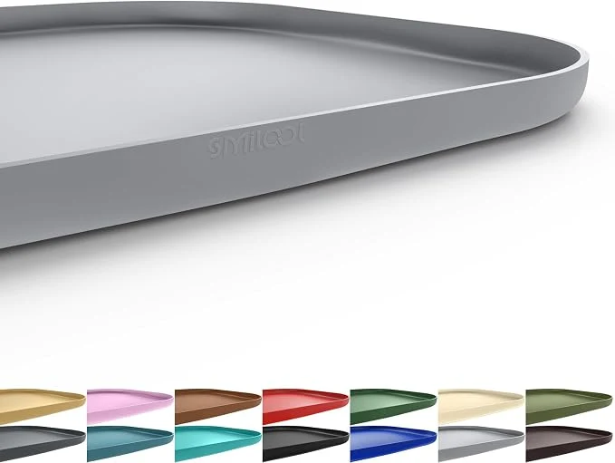 Dependable Silicone Pet Feeding Mat with Raised Edge Contemporary