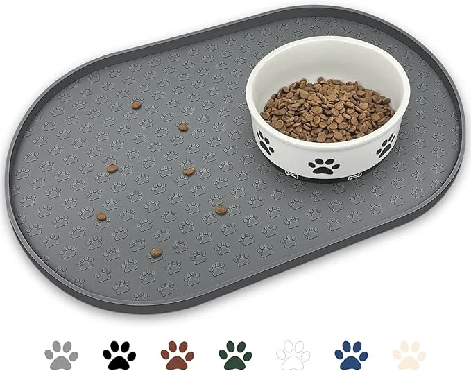 Quality KPWACD Pet Feeding Mat for Dogs and Cats Silicone Dog Placemat Non-Slip Organic