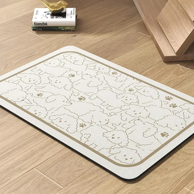 Fast Pet Feeding Mat-Absorbent Dog Mat Comfortable