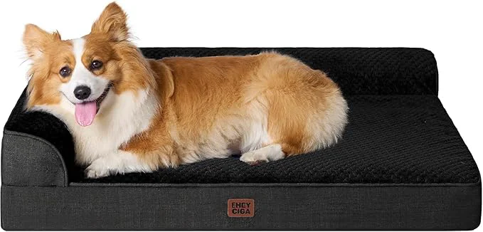 Comfortable EHEYCIGA Large Dog Bed Memory Foam Authentic