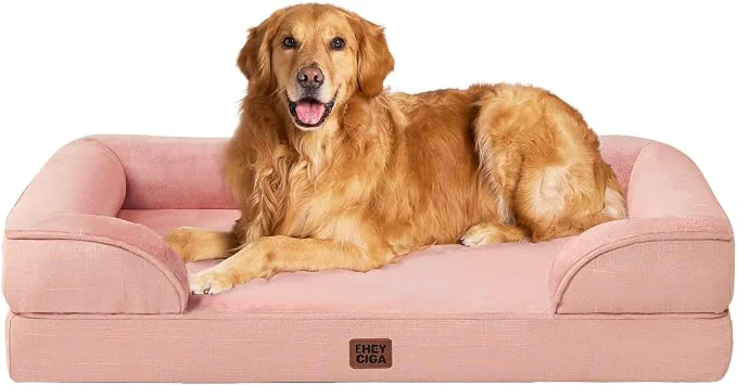 Certified EHEYCIGA Orthopedic Dog Beds for Extra Large Dogs Waterproof Memory Foam XL Stylish