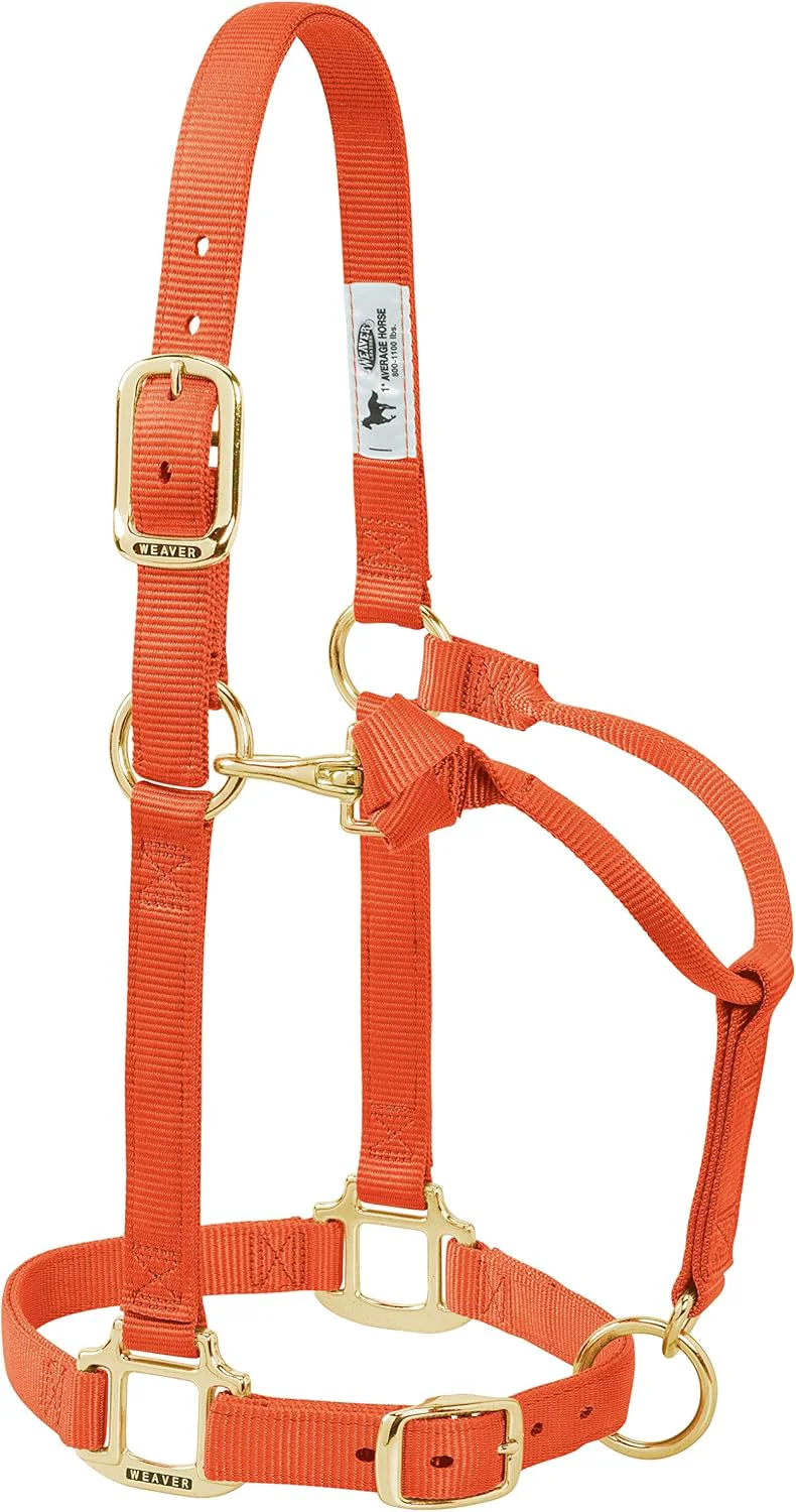 Enhanced Weaver Leather Adjustable Nylon Horse Halter Functional