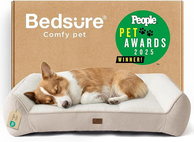 Trendy Bedsure SupportMax™ Orthopedic Dog Bed Medium Size Dog Pure