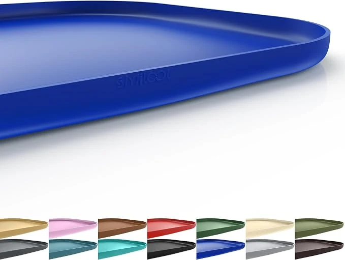 Optimized Silicone Pet Feeding Mat with Raised Edge Efficient