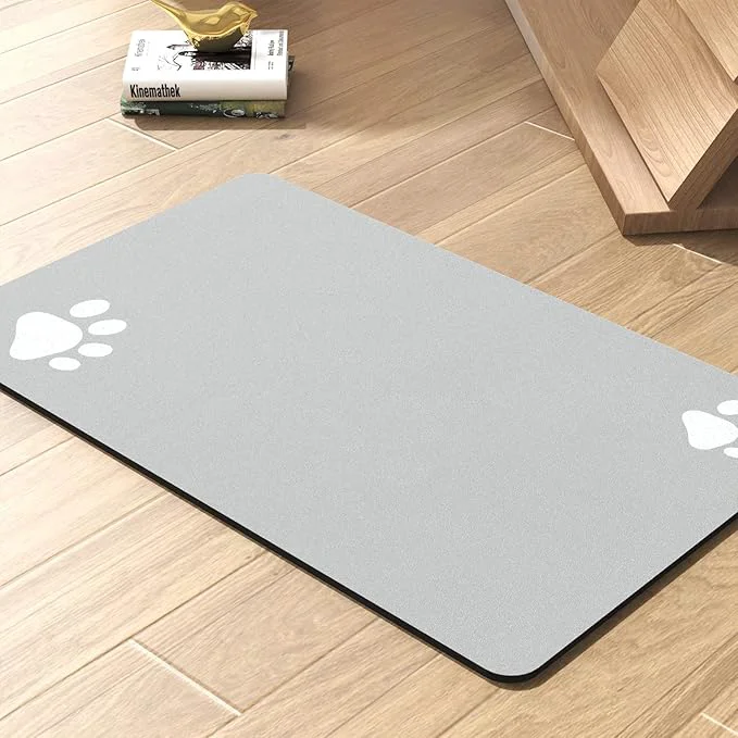 Reusable Pet Feeding Mat-Absorbent Dog Mat Genuine