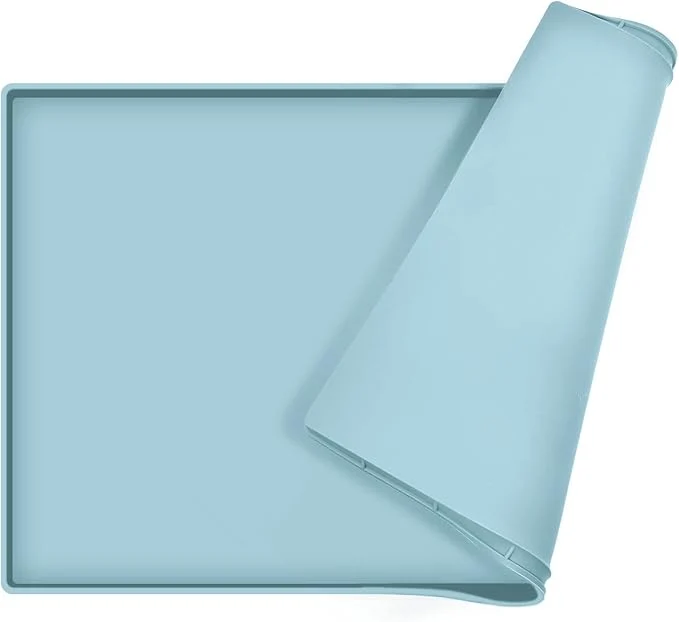 Original Design Dog Food Mat Silicone Waterproof Food Tray Non Slip Pet Bowl Mats Placemat Excellent