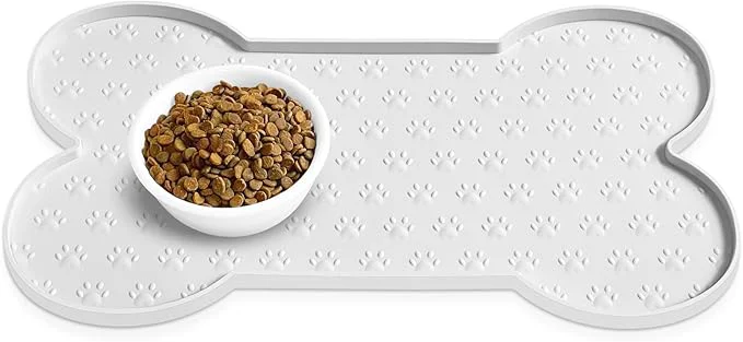 Practical Dog Food Mat Anti-Slip Silicone Dog Bowl Mat Thicker Pet Placemat Waterproof Proven