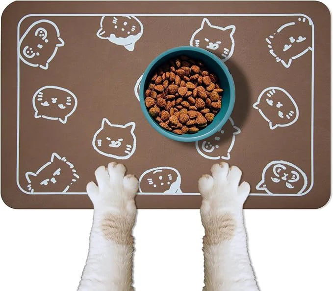 Versatile YCT Pet Cat Dog Food Mat Non-Slip Super Absorbent 18.1 x 11.8 inches Next-Generation