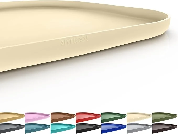 Outstanding Silicone Pet Feeding Mat with Raised Edge Smooth