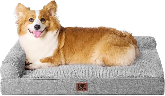 Authentic EHEYCIGA Large Dog Bed Memory Foam High-End