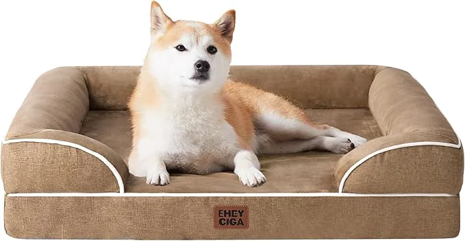 World-Class EHEYCIGA Orthopedic Dog Beds for Large Dogs Waterproof Memory Foam Large Dog Flexible