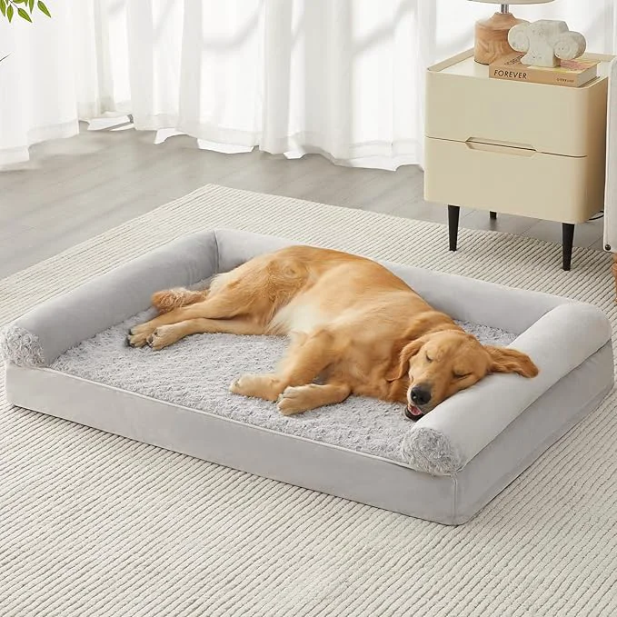 Superior BFPETHOME Dog Beds for Large Dogs Orthopedic Dog Bed for Medium Large Dogs Artisan