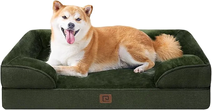 Traditional EHEYCIGA Orthopedic Dog Beds for Large Dogs Waterproof Memory Foam Large Dog Certified